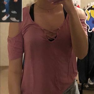 silky off the shoulder top